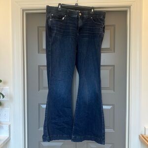 Torrid Dark Blue Flare Jeans